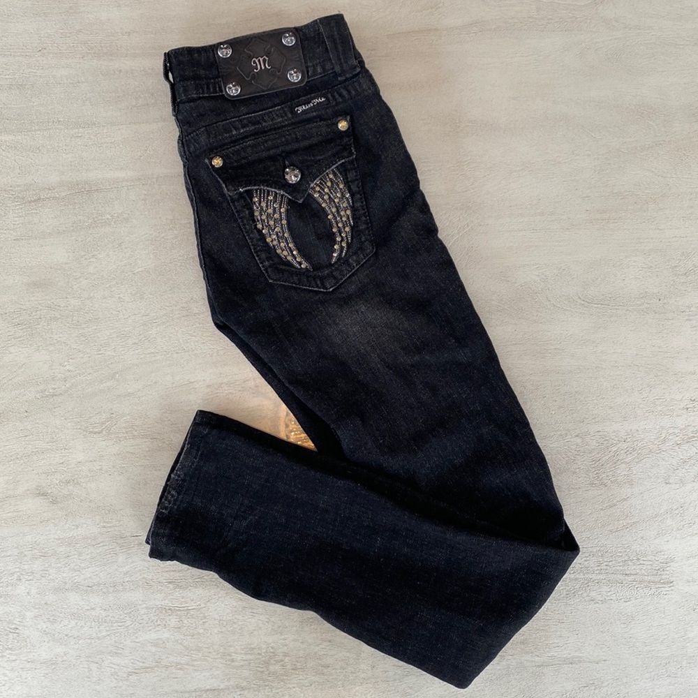Miss Me Rhinestone Wings Jeans